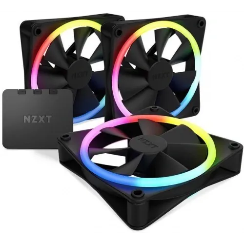 Nzxt F120 RF-D12TF-B1 RGB Duo Black 120 mm Fan(3lü Set)