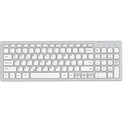 EVEREST KB-80W Beyaz/Gümüş Ultra İnce Kablosuz Klavye