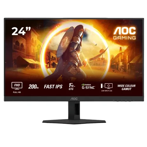 Aoc 23.8 24G4HRE 200Hz 0.5ms Hdmi Dp G-Sync AdaptiveSync Fhd Fast Ips