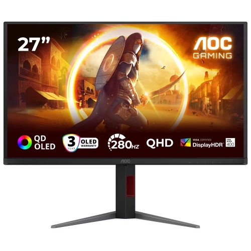 Aoc 27 Q27G4ZD 280Hz 0.03ms G-Sync HDR400 2K QD-OLED Pivot