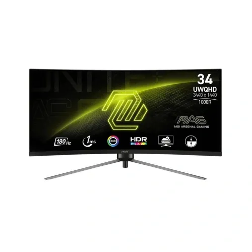 Msi 34 Mag 345Cqr 180Hz 1Ms Uwqhd 3440x1440 Va Curved Gaming