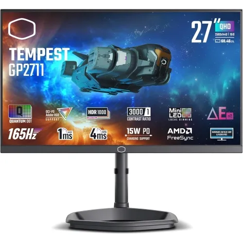 COOLER MASTER 27 Tempest GP2711 Mini Led 1ms 165Hz HDMI,DP 2K