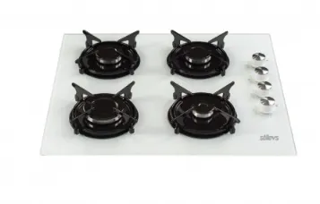 STİLEVS ST-AO-GLS 640-E-BEYAZ KRİSTAL CAM OCAK 3
