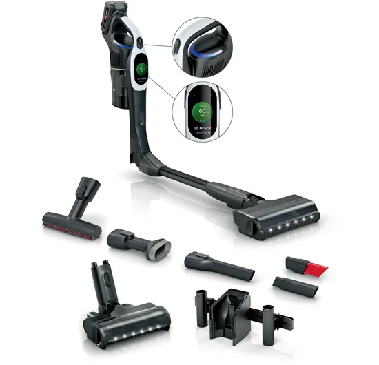 BOSCH BCS1041WAC UNLİMİTED 10 ŞARJLI DİKEY ELEKTRİKLİ SÜPÜRGE BEYAZ