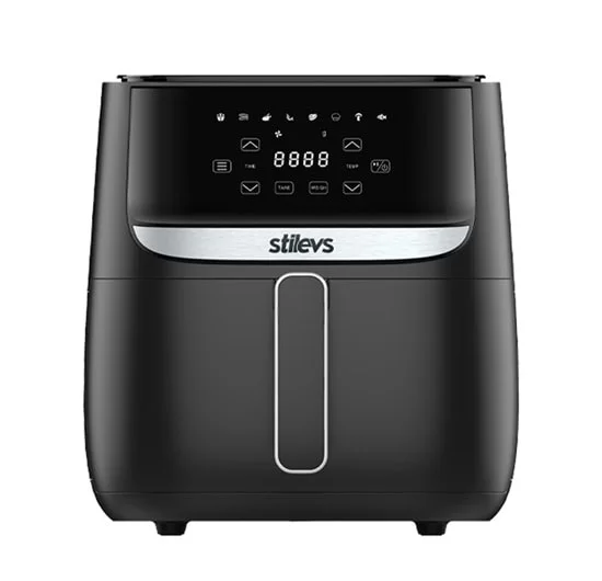 STİLEVS AİRTRON 5.7 LİTRE DİGİTAL AİRFRYER SİYAH/GÜMÜŞ