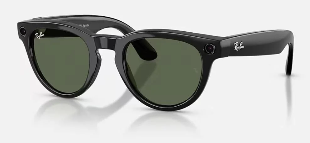RAYBAN META HEADLİNER GEN 2 F SHİNY BLACK - L G15 GREEN