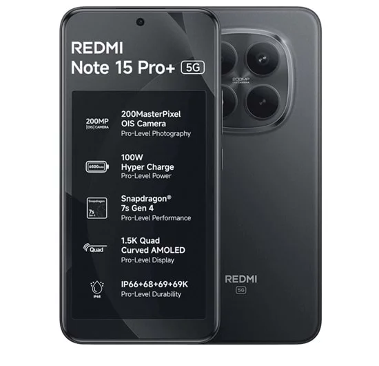 XİAOMİ REDMİ NOTE 15 PRO PLUS 12/512 GB BLACK 3