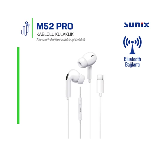 SUNİX KABLOLU KULAKLIK M52 PRO TYPE-C