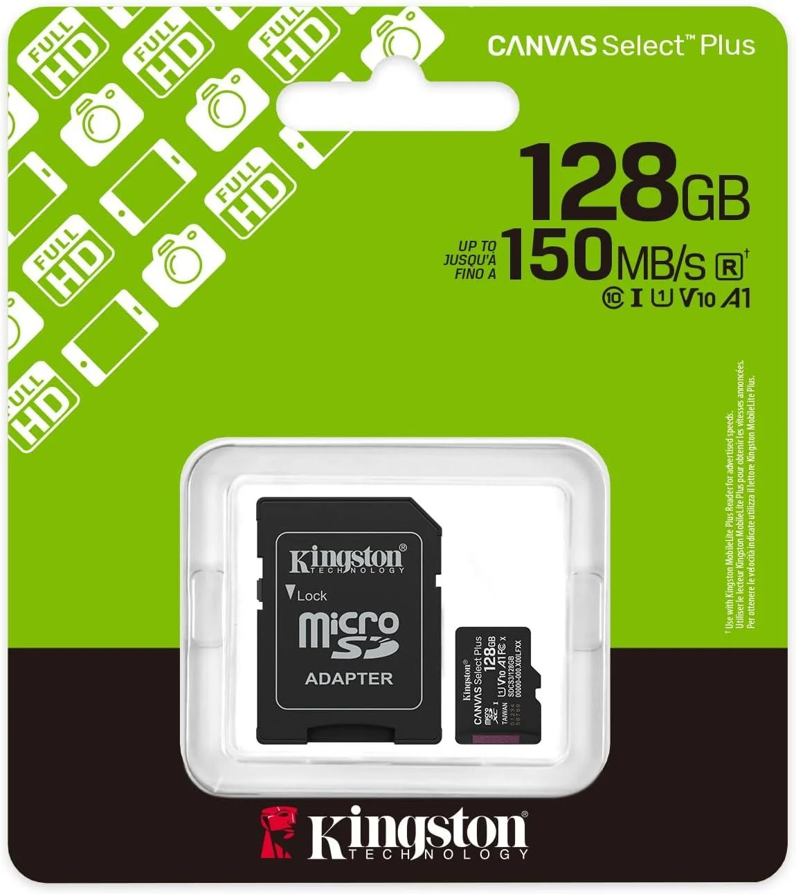 KİNGSTON CANVAS MİCROSDXC SDCS3 128GB HAFIZA KARTI