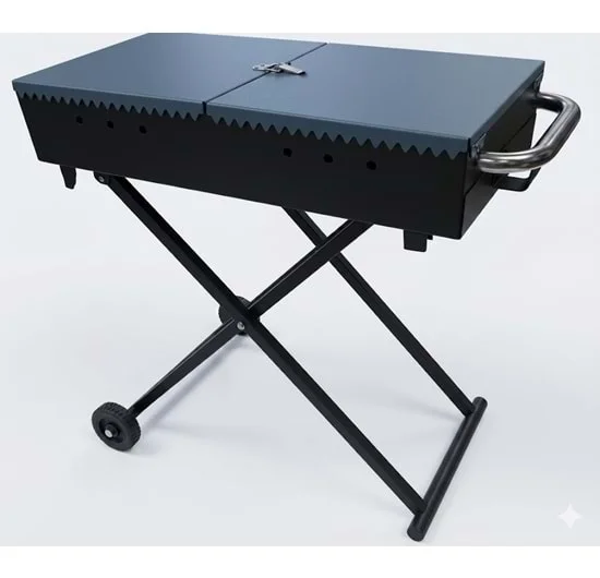 2555019 BÜYÜK YANDAN KAPAK KATLANABİLİR MANGAL