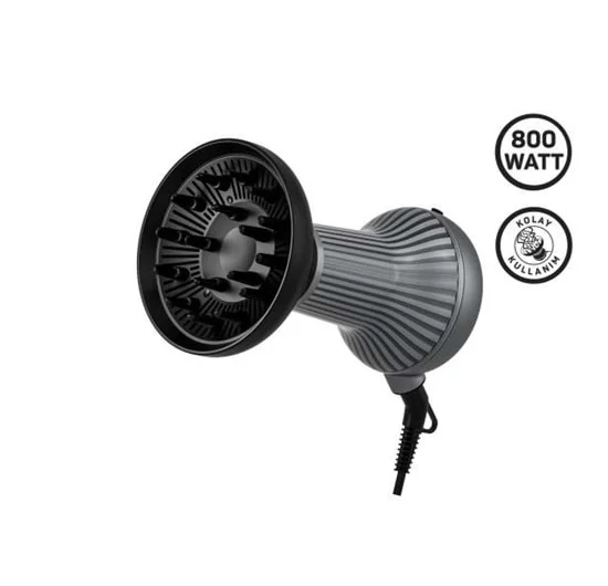 ARZUM AR5124 TRENDCARE CURLY ANTRASİT SAÇ KURUTMA MAKİNESİ