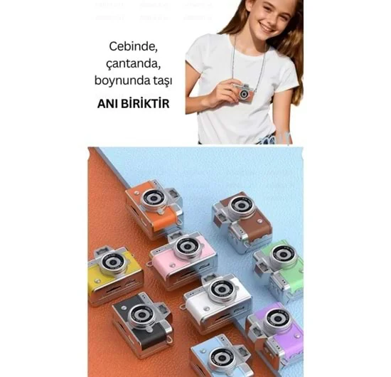ABBRUCH MİNİ FLİP DİGİTAL CAMERA SİYAH LK-027 3