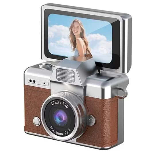 ABBRUCH MİNİ FLİP DİGİTAL CAMERA KAHVERENGİ LK-027