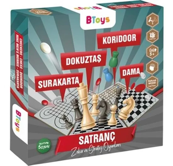 BTOYS 5 İN 1 MASA OYUNLARI SET