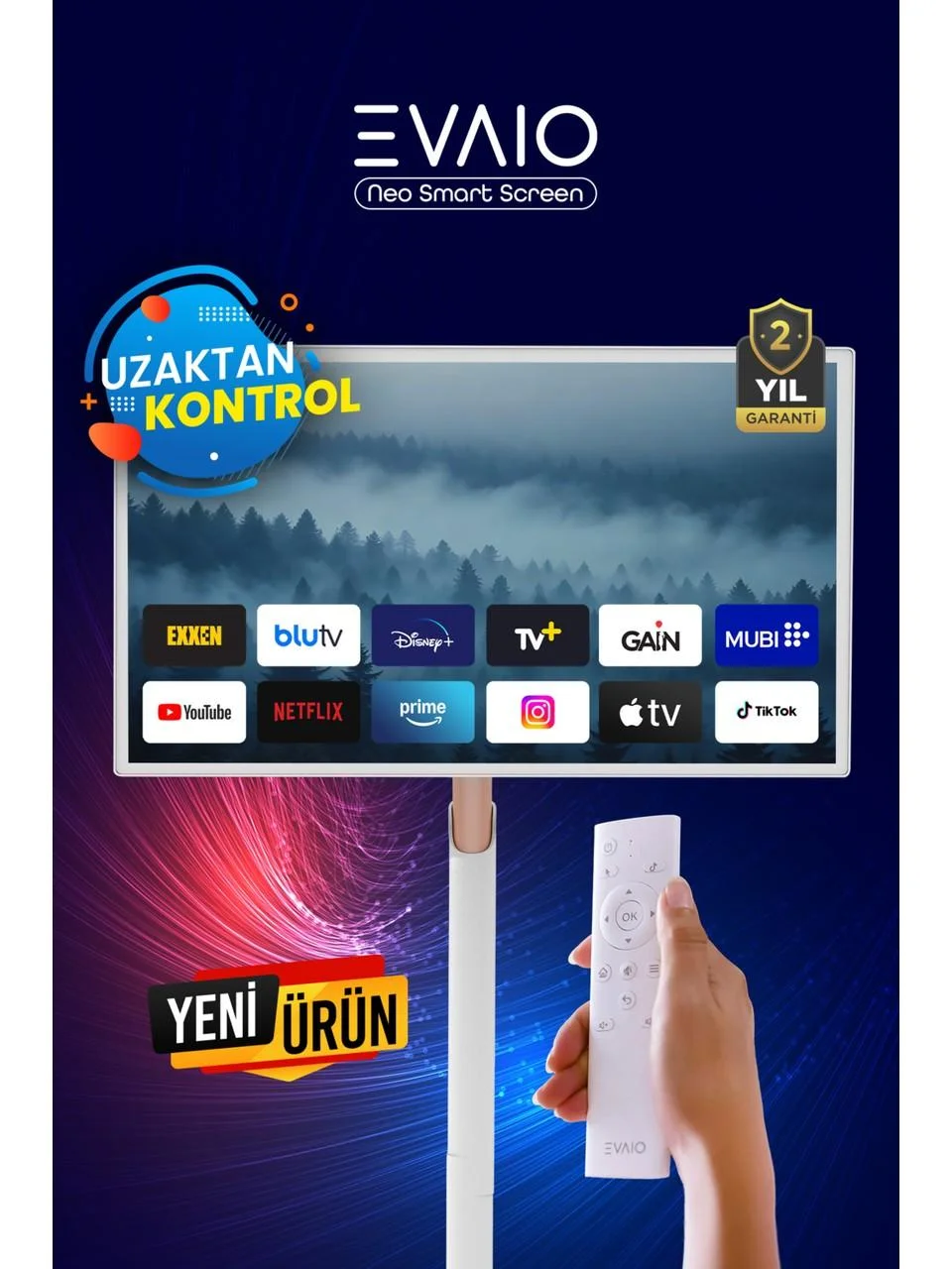 EVAİO NEO HD-320A 32 İNCH ANDROİD TAŞINABİLİR MOBİL EKRAN FULL HD 2