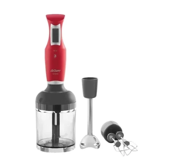 ARZUM AR1111 STARRY HAND BLENDER SET KIRMIZI