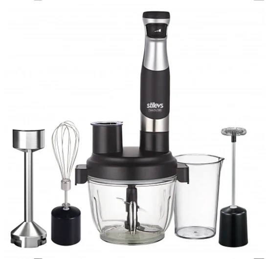 STİLEVS TANTO PRO 1500 W-EL BLENDER SETİ SİYAH&İNOX