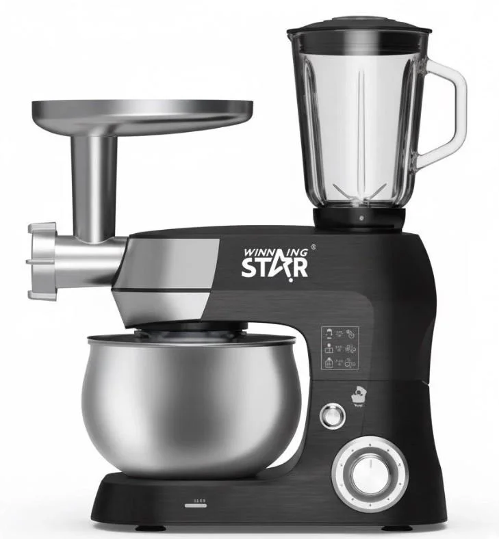 WİNNİNG STAR ÇOK AMAÇLI HAMUR YOĞURMA/BLENDER/KIYMA MAKİNESİ STAND MİXER ST-5305