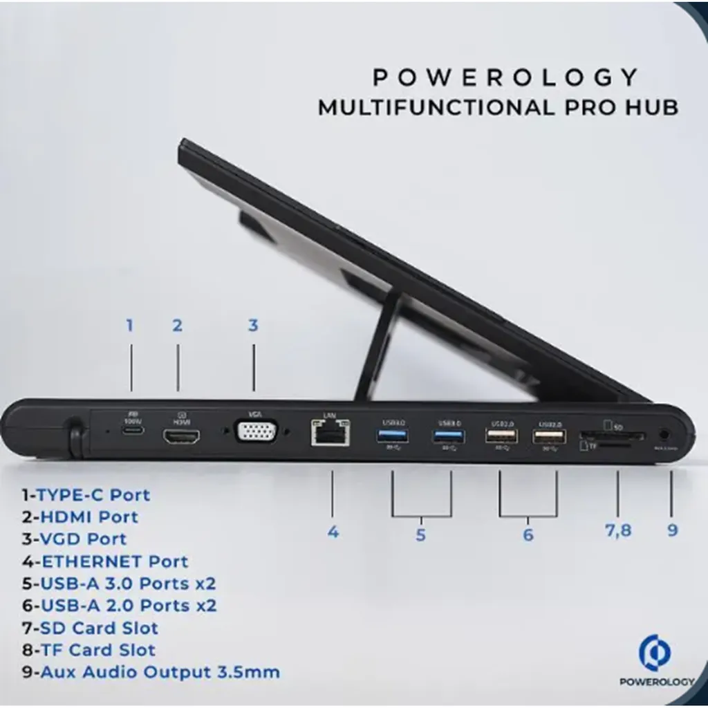 POWEROLOGY MULTİFUNCTİONAL PRO HUB PWPROHUB-BK 4