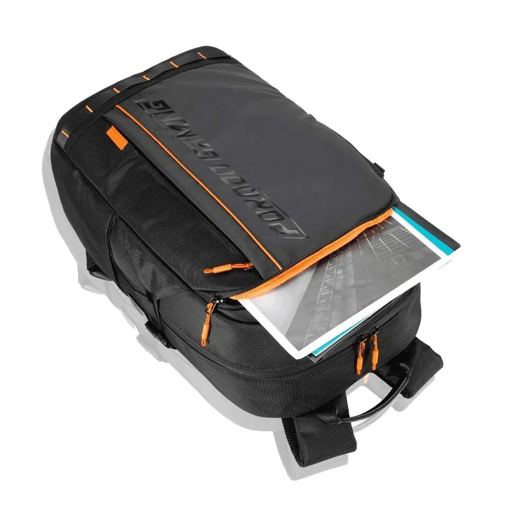 PORODO GAMING PU LAPTOP BACKPACK WITH USB-C PORT AND PS5 COMPARTMENT PDX534 2