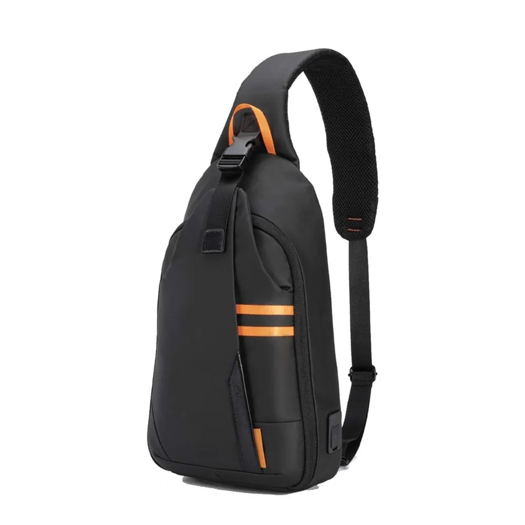 PORODO GAMING WATER RESISTANT PU SLING BAG WITH USB-C PORT PDX532 2
