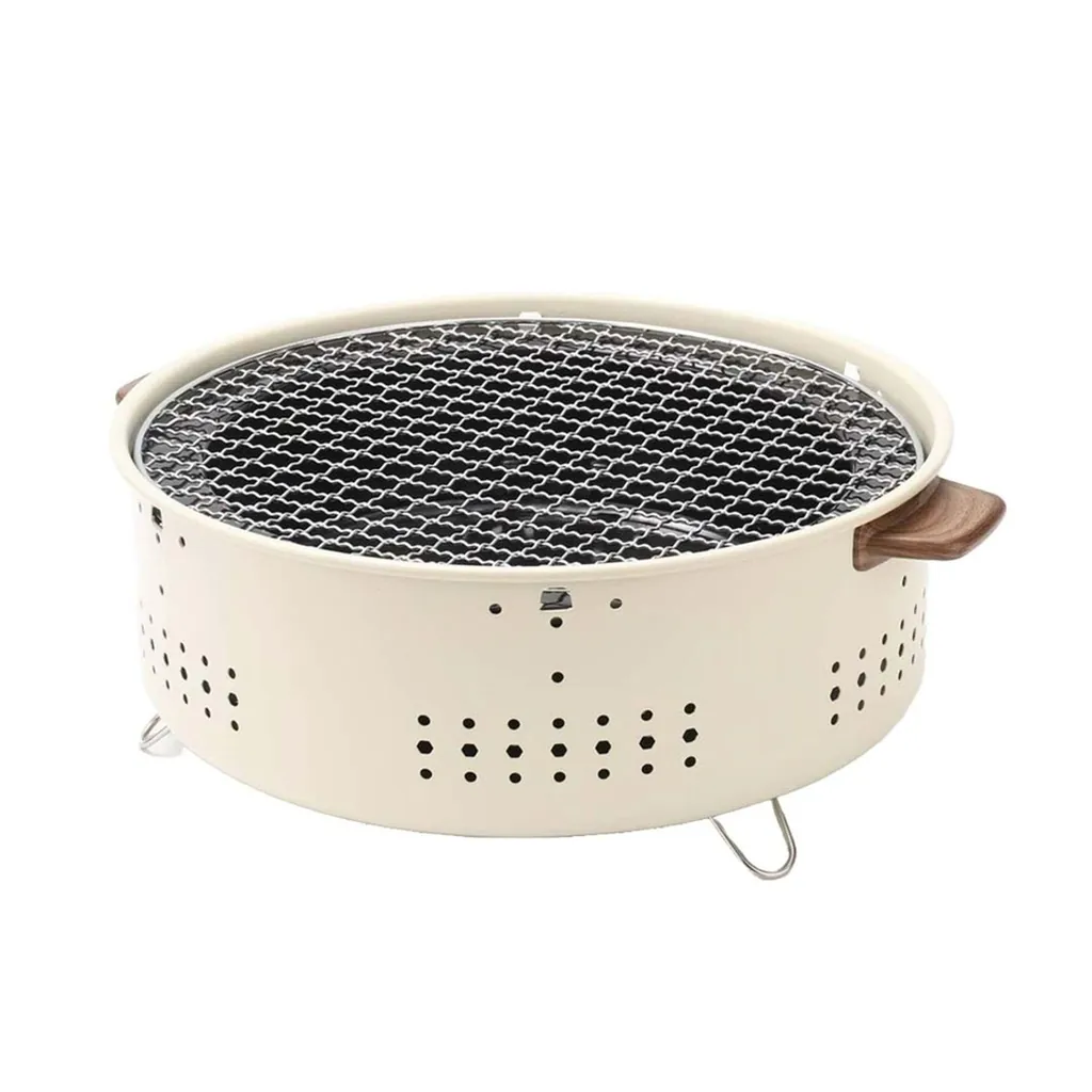 PORODO LIFESTYLE CAMPING MINI OUTDOOR RPOUN BBQ CHARCOAL GRILL PD-LCMORG-LTBR 2