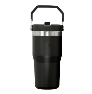 STANLEY İCEFLOW FLİP STRAW TUMBLER 590ML BLACK