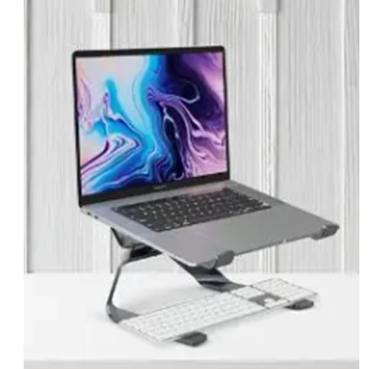 PORODO ALUM. ALLOY 360% ROTATABLE AND ADJUSTABLE LAPTOP STAND PD-A150RALS-GY 2
