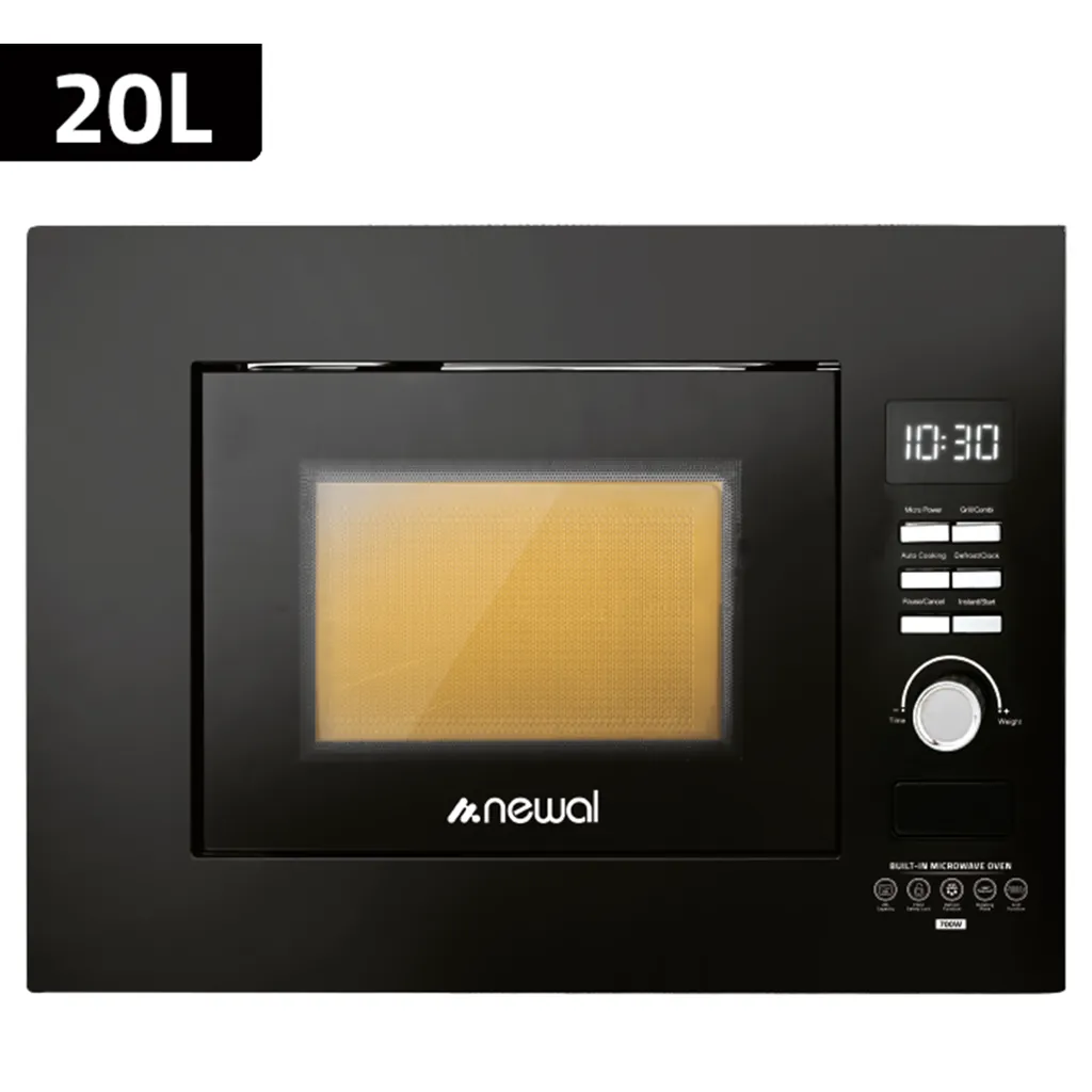 NEWAL 20 LİTRE SİYAH ANKASTRE MİKRODALGA MW0273/2