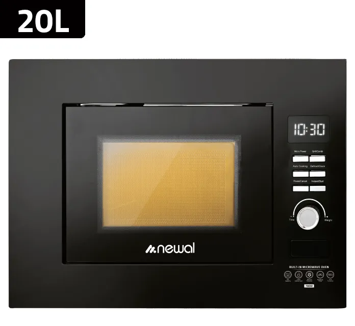 NEWAL 20 LİTRE SİYAH ANKASTRE MİKRODALGA MW0273/2 2