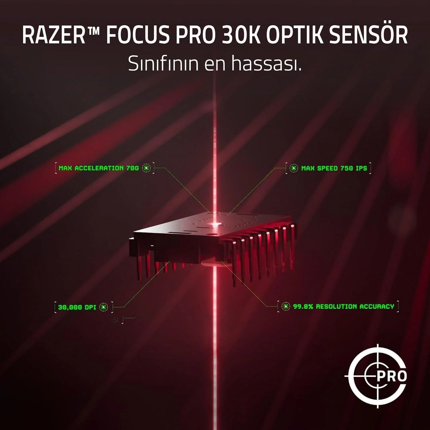 RAZER DEATHADDER V3 PRO RZ01-046330300 KABLOSUZ SİYAH MOUSE 3