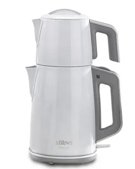 STİLEVS ÇAYS İNOX ÇELİK ÇAY MAKİNESİ BEYAZ