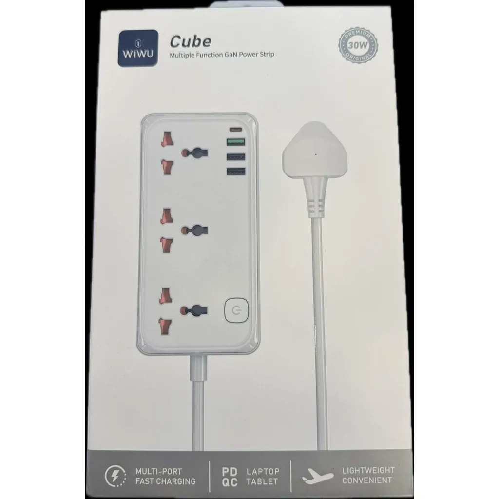 WİWU ÇOK FONKSİYONLU 30W ÜÇLÜ PRİZ S005 3