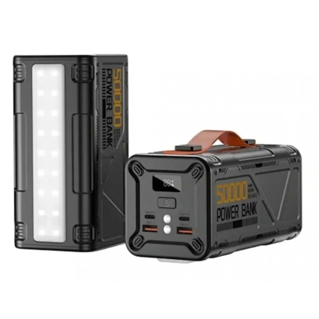 WİWU Wİ-P029 ARMOR 100W 50000mAh HIZLI ŞARJ & EL FENERLİ POWERBANK 2