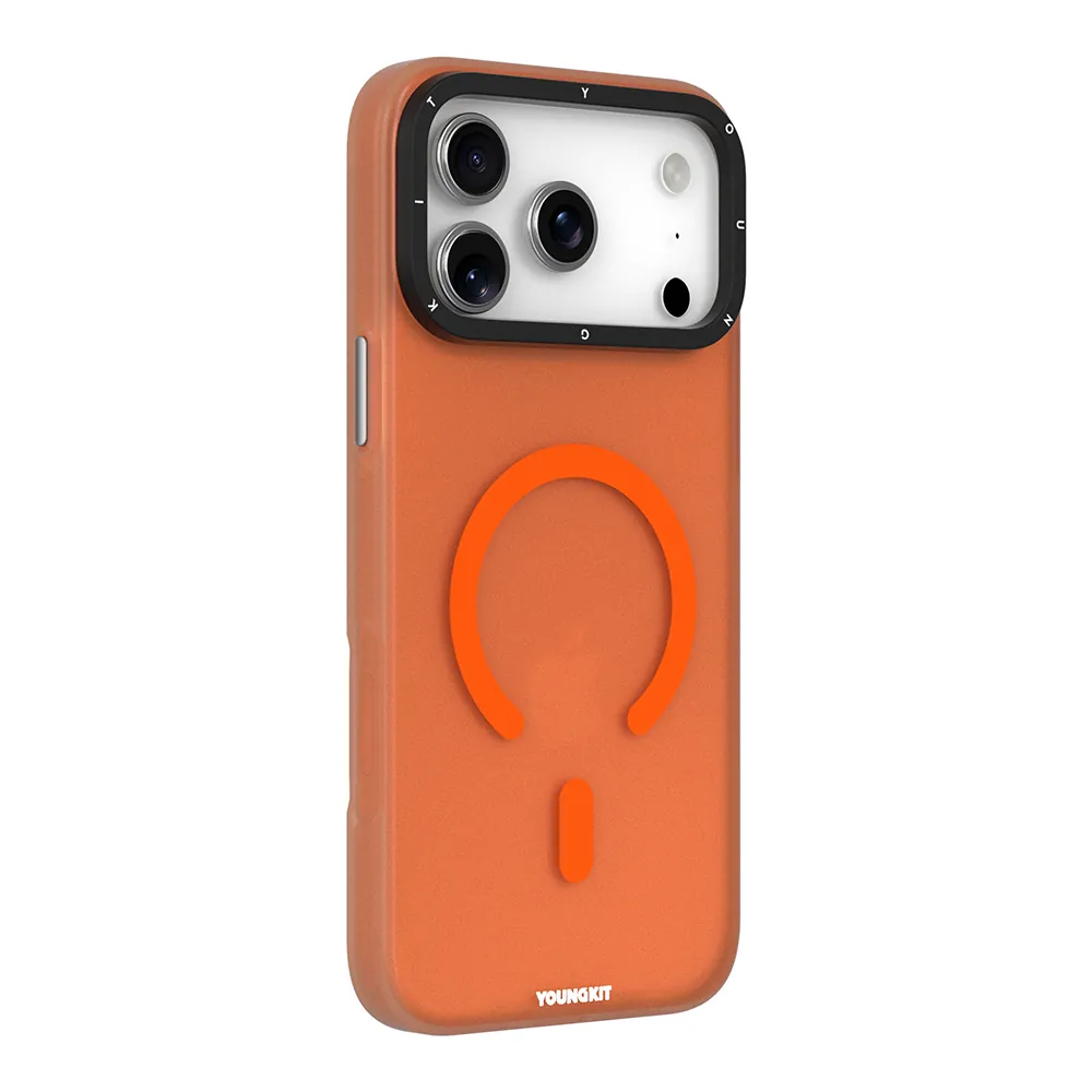 YOUNGKIT MAG SAFE HİDDEN KILIF TURUNCU 17 PRO MAX 2