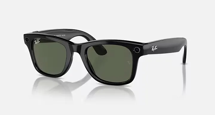 RAYBAN META WAYFARER AKILLI GÖZLÜK F SHİNY BLACK/L G15 GREEN RW4006 2