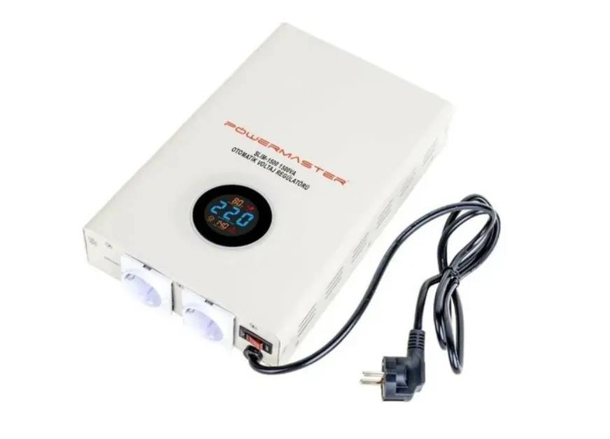 POWERMASTER OTOMATİK VOLTAJ REGÜLATÖRÜ SLİM-1500