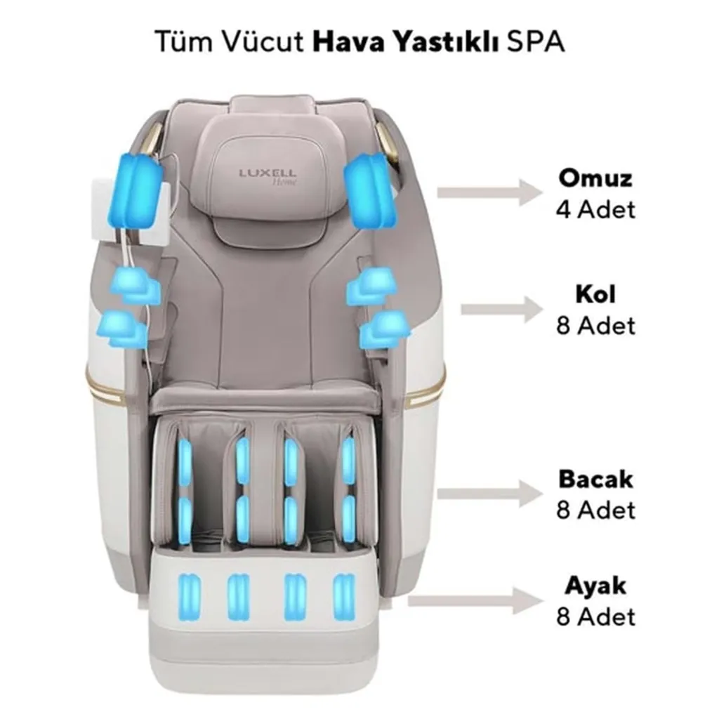 LUXELL 22 OTOMATİK PROGRAMLI ISITMALI MASAJ KOLTUĞU LXMC-01
