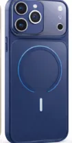 SUNİX NİGHT KAPAK İPHONE 17 PRO MAVİ MAGSAFE KILIF