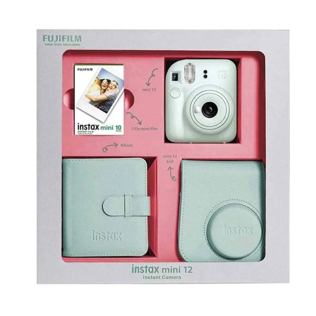 FUJİFİLM İNSTAX MİNİ 12 GREEN BUNDLE