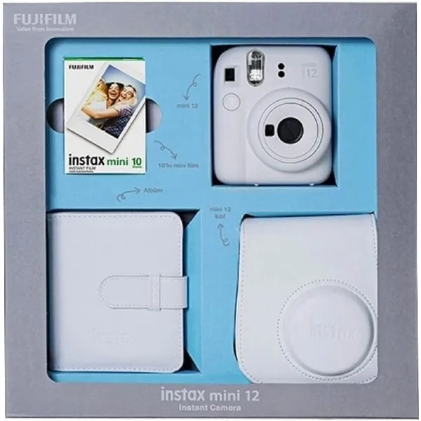 FUJİFİLM İNSTAX MİNİ 12 WHİTE BUNDLE 2