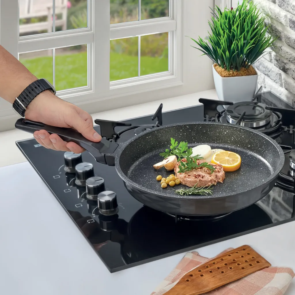 POLOCHEF CRYSTAL GRANİT DÖKÜM TAVA 28CM CYT-128 2