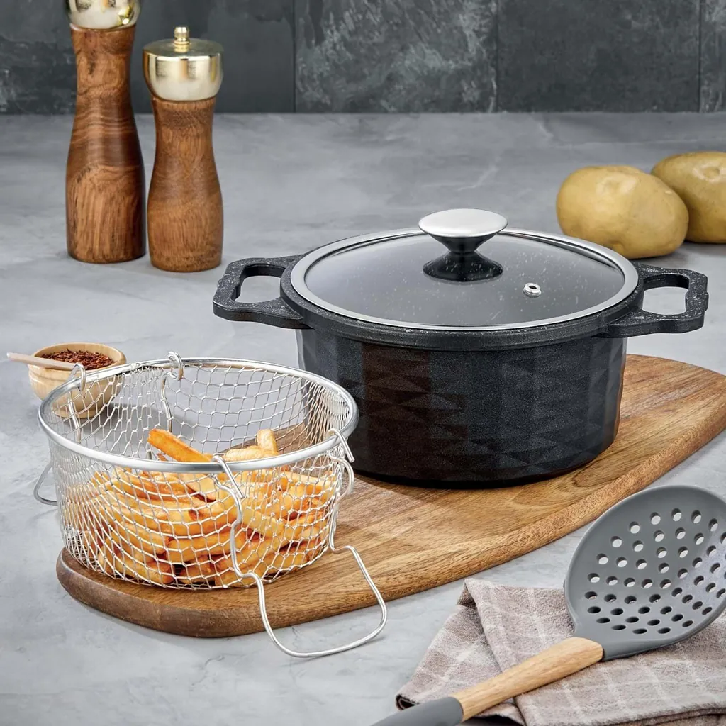 POLOCHEF CRYSTAL KIZARTMA TENCERESİ 20 CM CYK-120 2