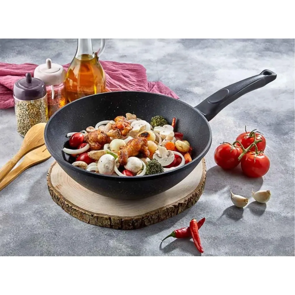POLOCHEF IRON DÖKÜM GRANİT WOOK TAVA 28 CM IDV-128 2