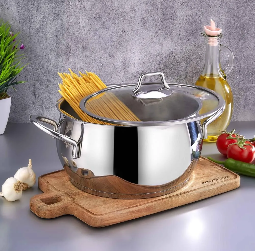 POLOCHEF PROLİNE ÇELİK DERİN GÜVEÇ TENCERE 20CM PRD-120 2