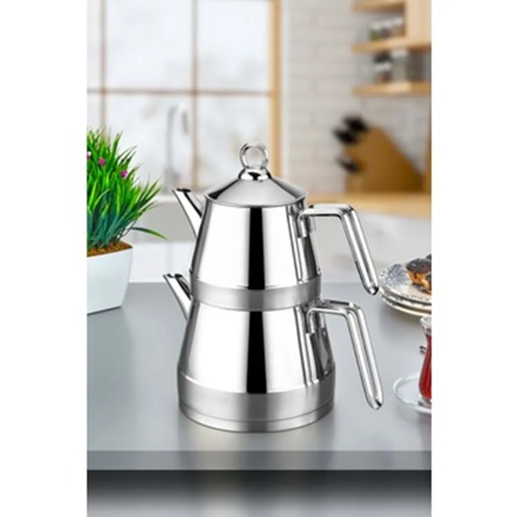 POLOCHEF VENEDİK ÇELİK ÇAYDANLIK AİLE BOYUSİLVER VAÇ-103 2