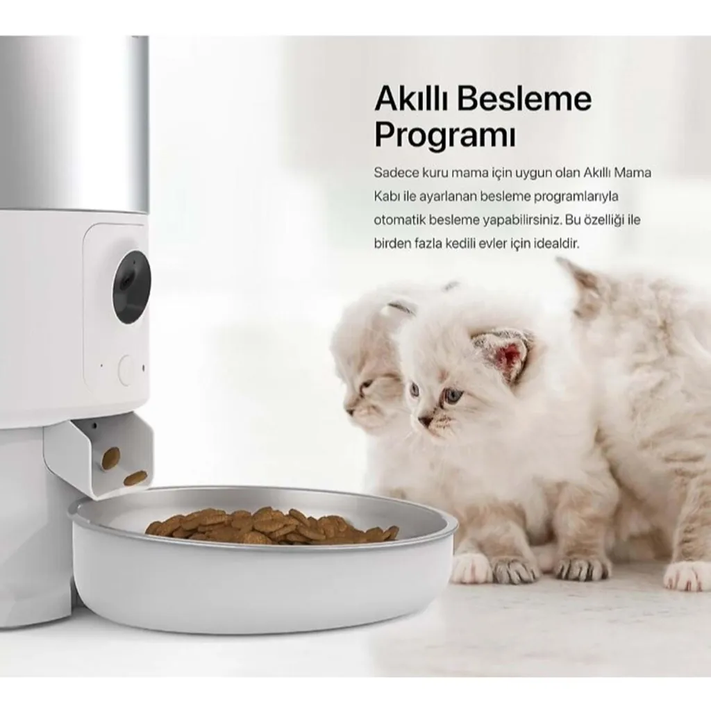 XENON SMART AKILLI ÇELİK MAMA KABI Wİ-Fİ UZAKTAN SESLİ VE KAMERA KONTROLLÜ X8605 4