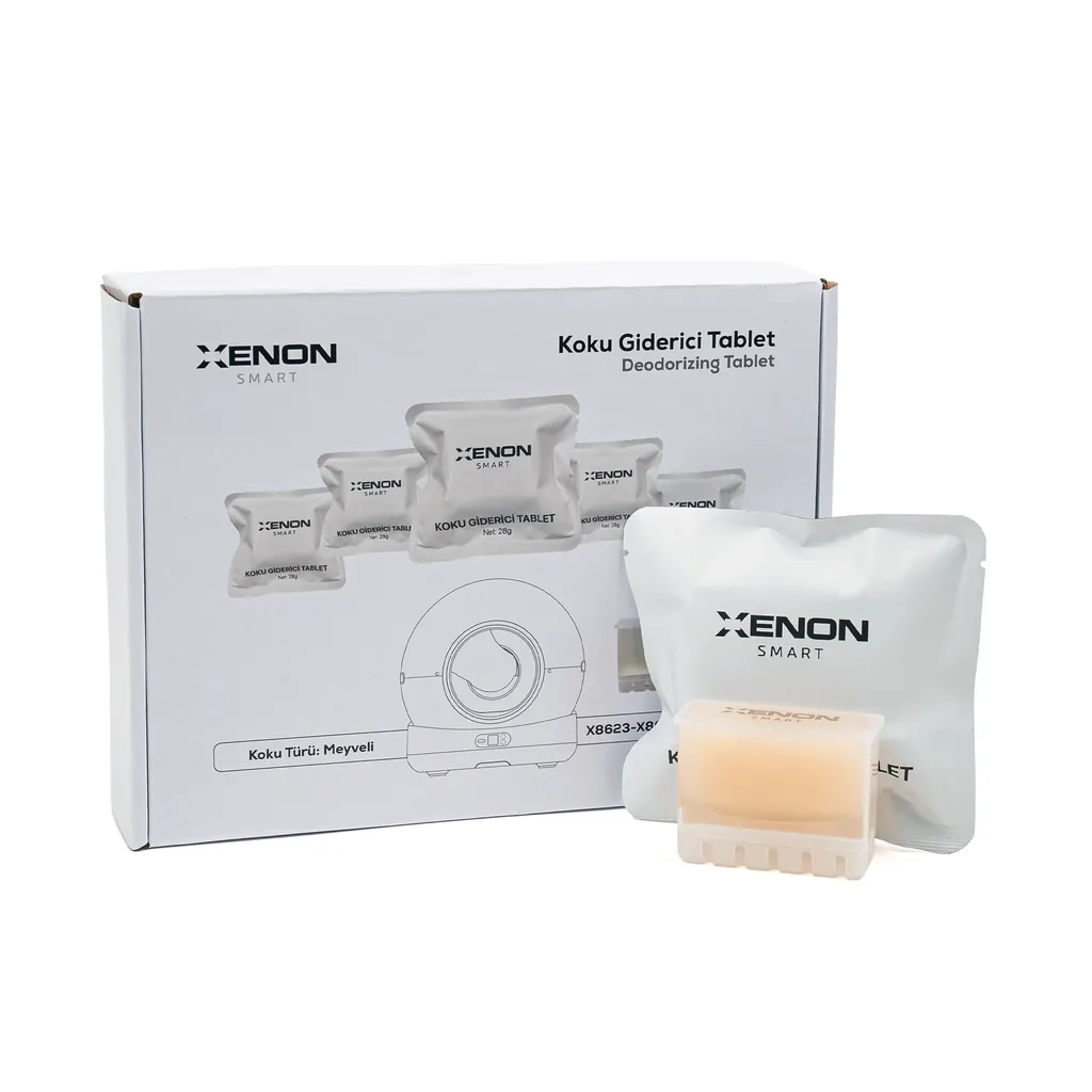 XENON SMART AKILLI KEDİ TUVALETİ 5Lİ KOKU GİDERİCİ TABLET X8623 VE X8624 UYUMLU KOKU TABLETİ X8789 2