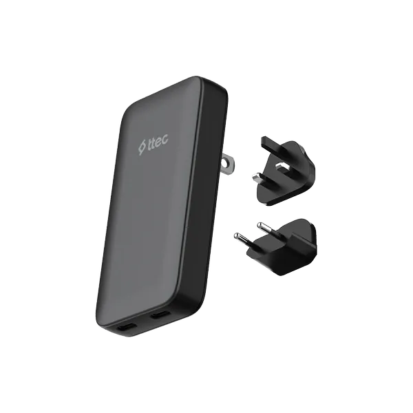 TTEC SMARTCHARGER TRIO GAN 65W PD EU-UK-US/AUS ULUSLARARASI İNCE TASARIMLI SEYAHAT ŞARJ KİTİ 2SCG06S 2