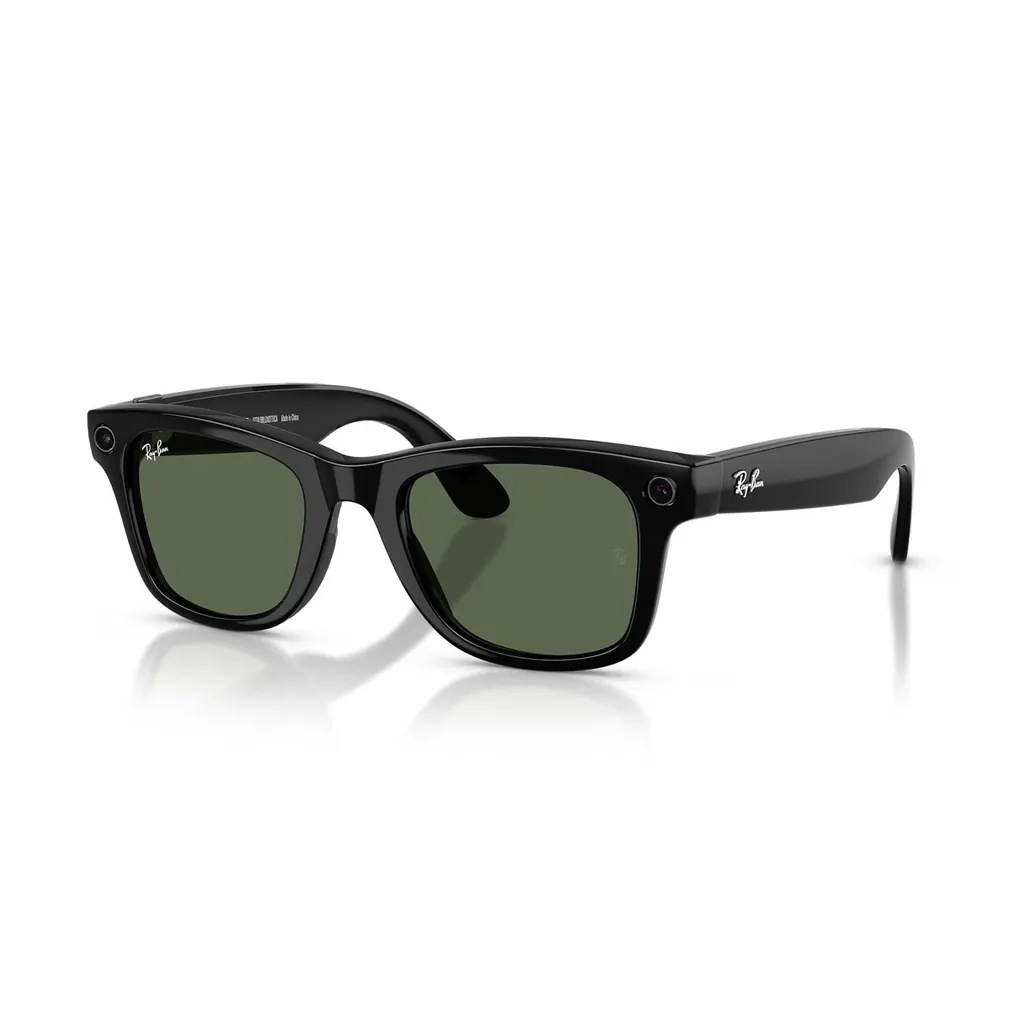 RAYBAN META WAYFARER GEN 2 AKILLI GÖZLÜK F SHİNY BLACK/L G15 GREEN RW4012 53MM 2